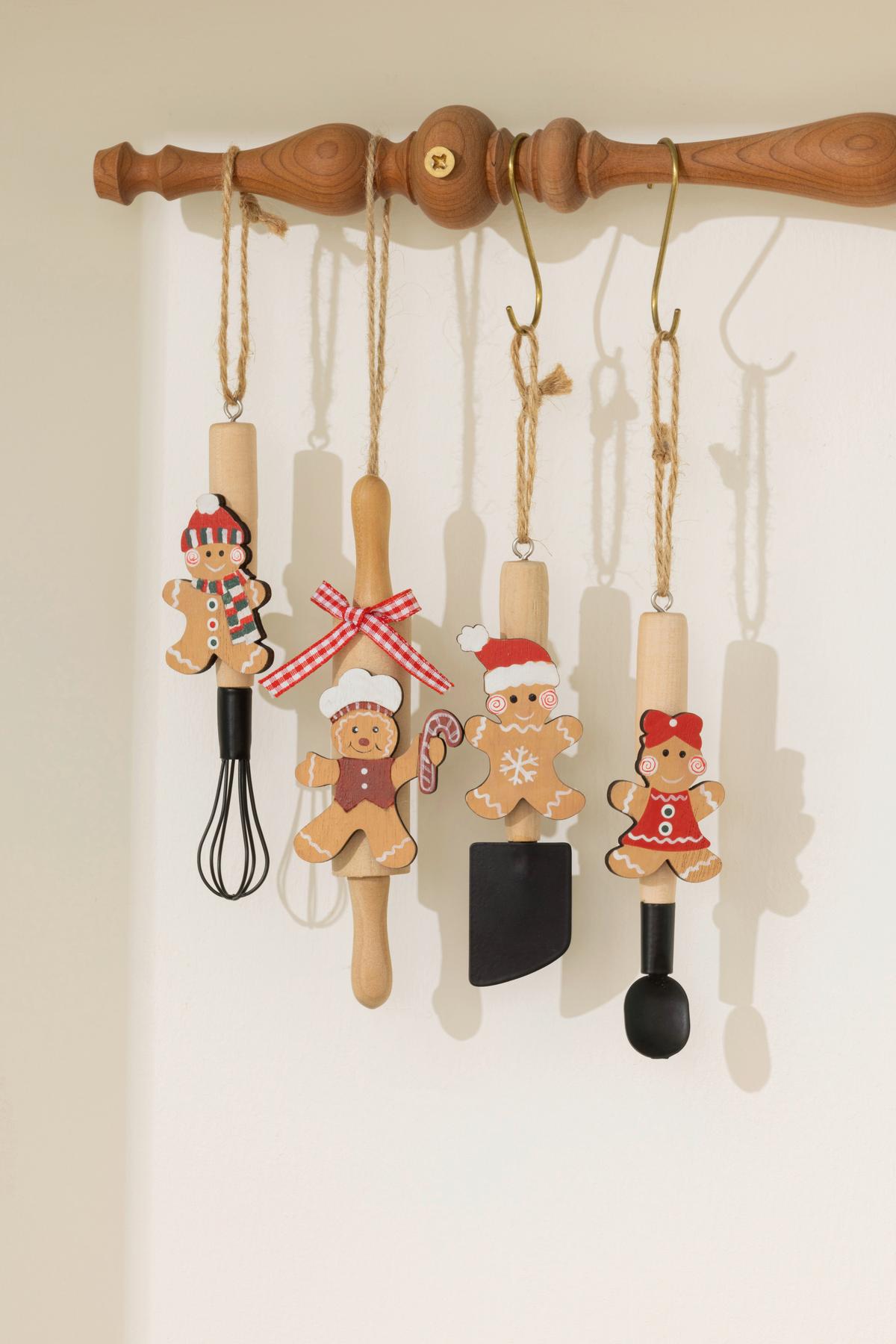 Dekohänger Leon - Rot/Schwarz, KONVENTIONELL, Holz/Metall (3,5/13cm) - Luca Bessoni