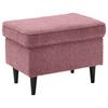 Hocker Oskar - Schwarz/Rosa, Basics, Holzwerkstoff/Textil (63/43/42cm) - MID.YOU