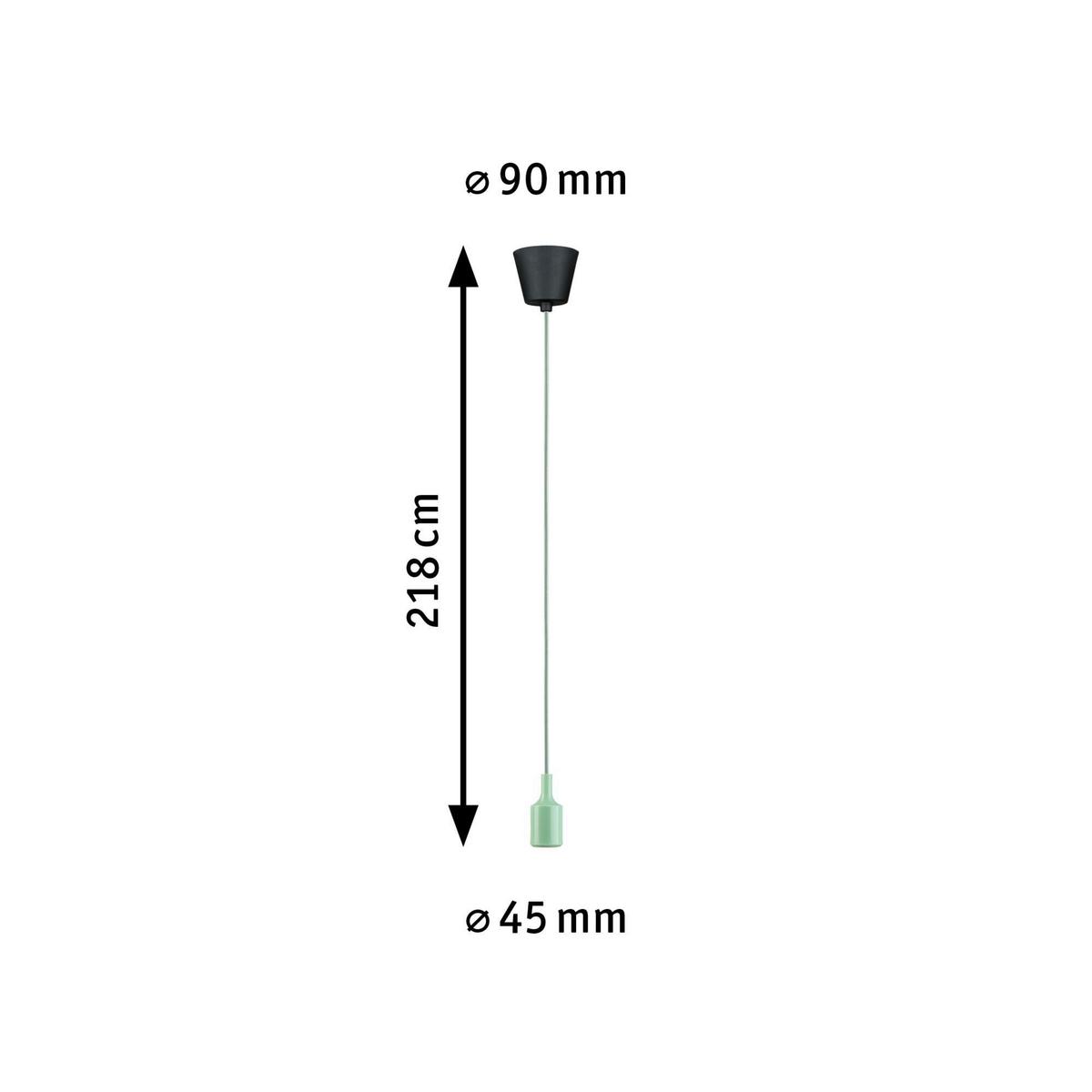 Hängeleuchte Ø 9 cm 1-Flammig - Basics (9/218,cm) - Paulmann