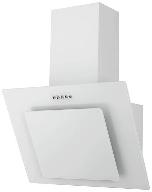 Dusntabzugshaube Leila Weiß B: 59,8 Cm, Led - Weiß, Trend, Glas/Metall (59,8/72,7-110,7/30,5cm) - Respekta