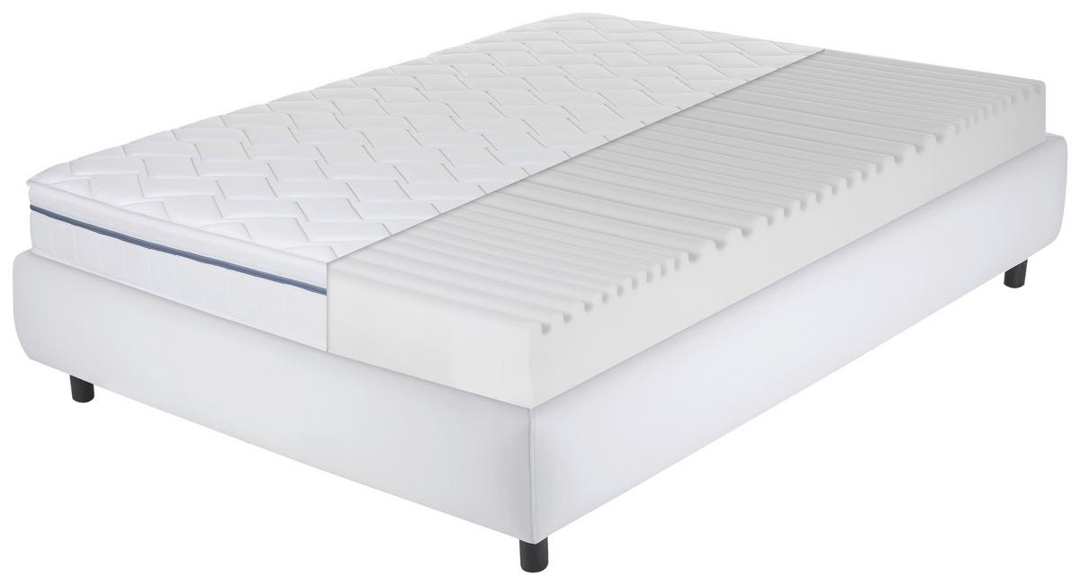Kaltschaummatratze Air Wave 160x200 Cm H2/h3 H: 19 Cm - Weiß, Basics, Textil (160/200cm) - MID.YOU