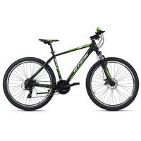 Mountainbike Hardtail 27,5 Zoll Hard Morzine 21 Gänge - Schwarz/Grün, Basics, Metall (139/76/21cm) - KS Cycling