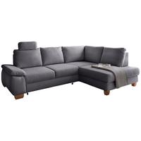 Eckschlafsofa Positano Dunkelgrau S: 261x206 Cm - Wildeiche/Dunkelgrau, MODERN, Textil (261/206cm) - Livetastic