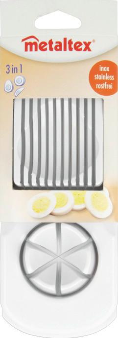 Tojásszeletelő Duó - fehér (8.6/24.4/4.4cm)