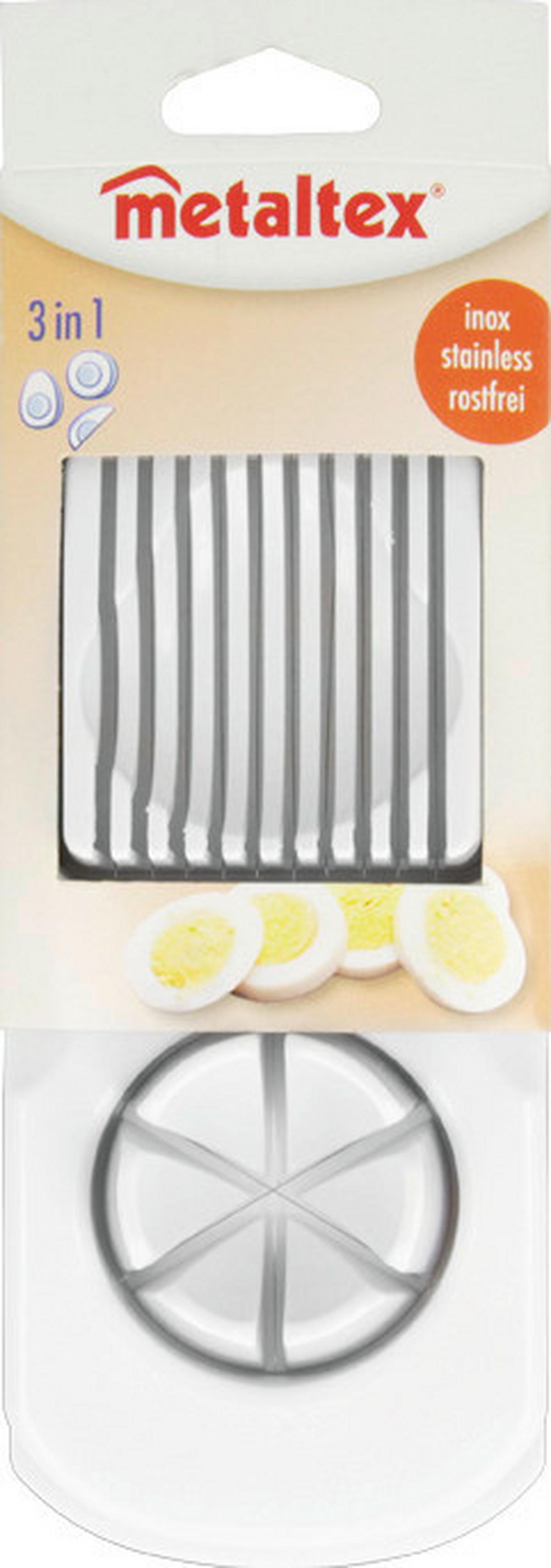 Tojásszeletelő Duó - fehér (8.6/24.4/4.4cm)