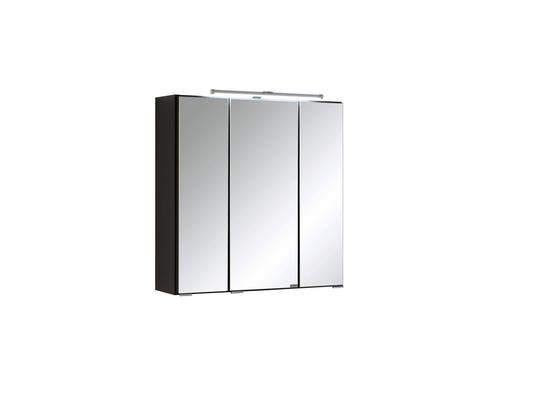 Spiegelschrank mit Türdämpfer + Led Cardiff B: 60cm, Graphit - Graphitfarben, KONVENTIONELL, Glas/Holzwerkstoff (60/64/20cm) Spiegelschrank mit Türdämpfer + Led Cardiff B: 60cm, Graphit - Graphitfarben, KONVENTIONELL, Glas/Holzwerkstoff (60/64/20cm)