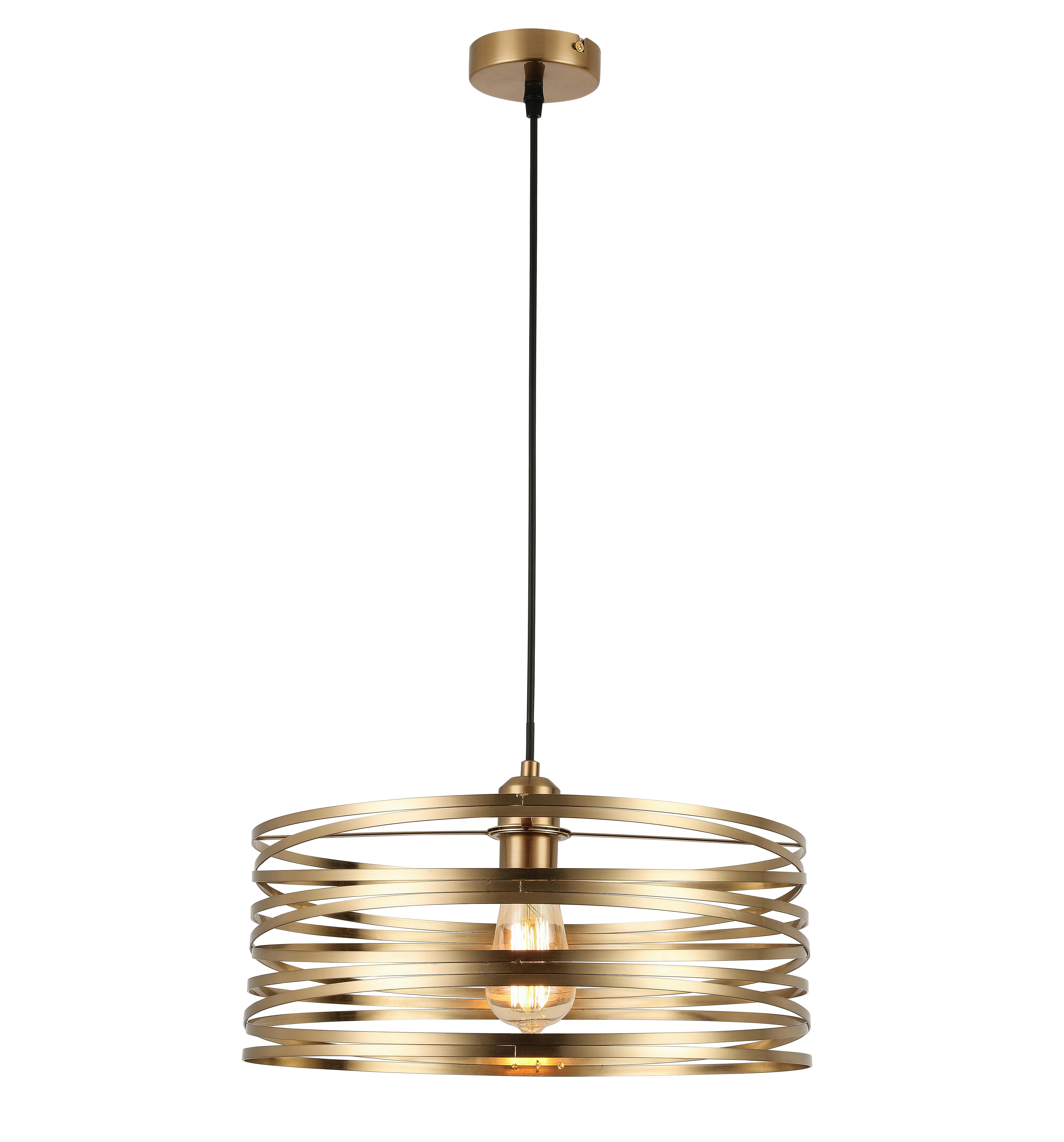 Lustr Silvain,P/V:40/120cm,mosazná - černá/barvy mosazi, Moderní, kov/plast (40/120cm) - Modern Living