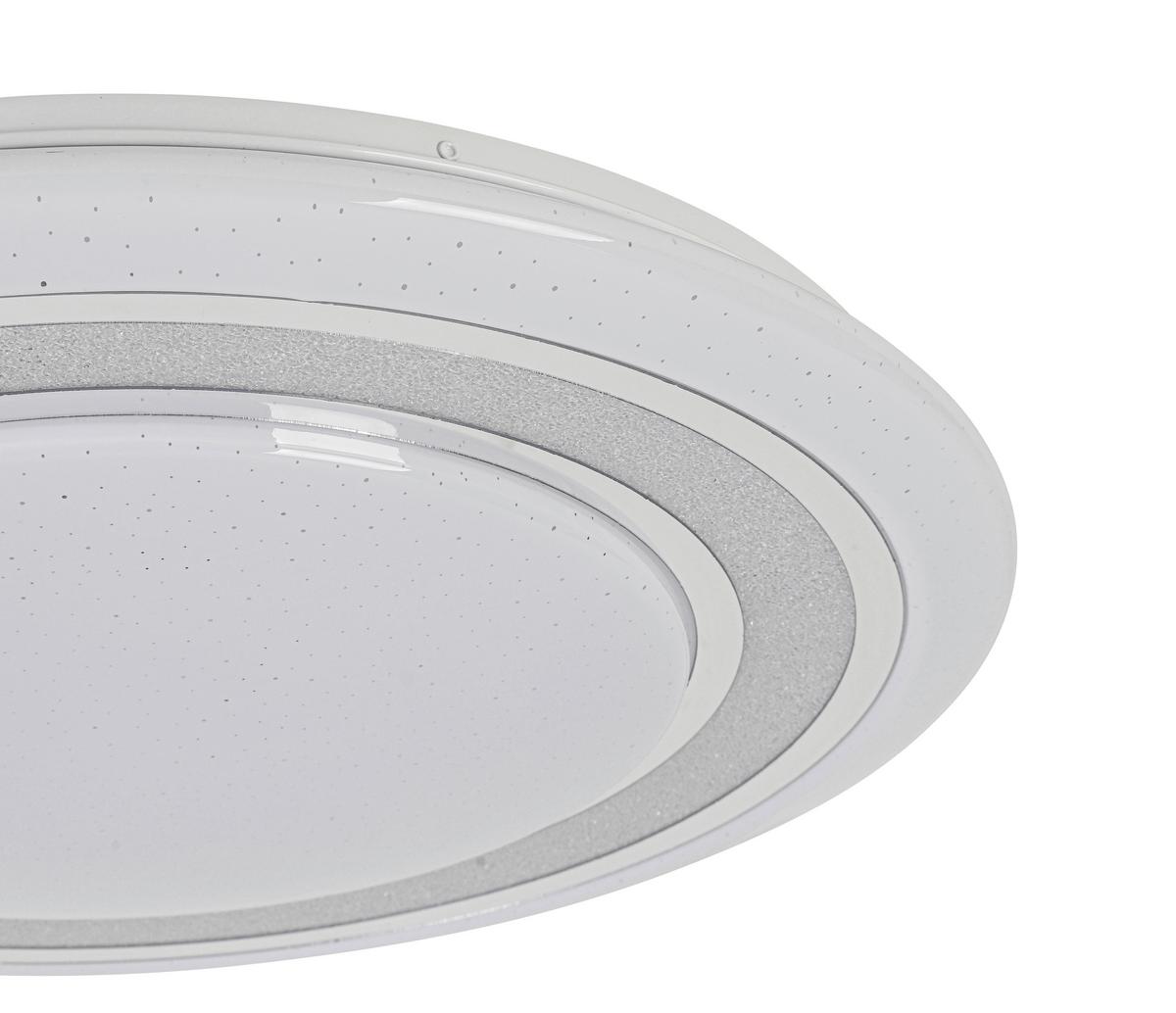 STROPNÍ LED SVÍTIDLO GIESBERT - bílá/barvy chromu, Moderní, kov/plast (55/8cm) - Premium Living