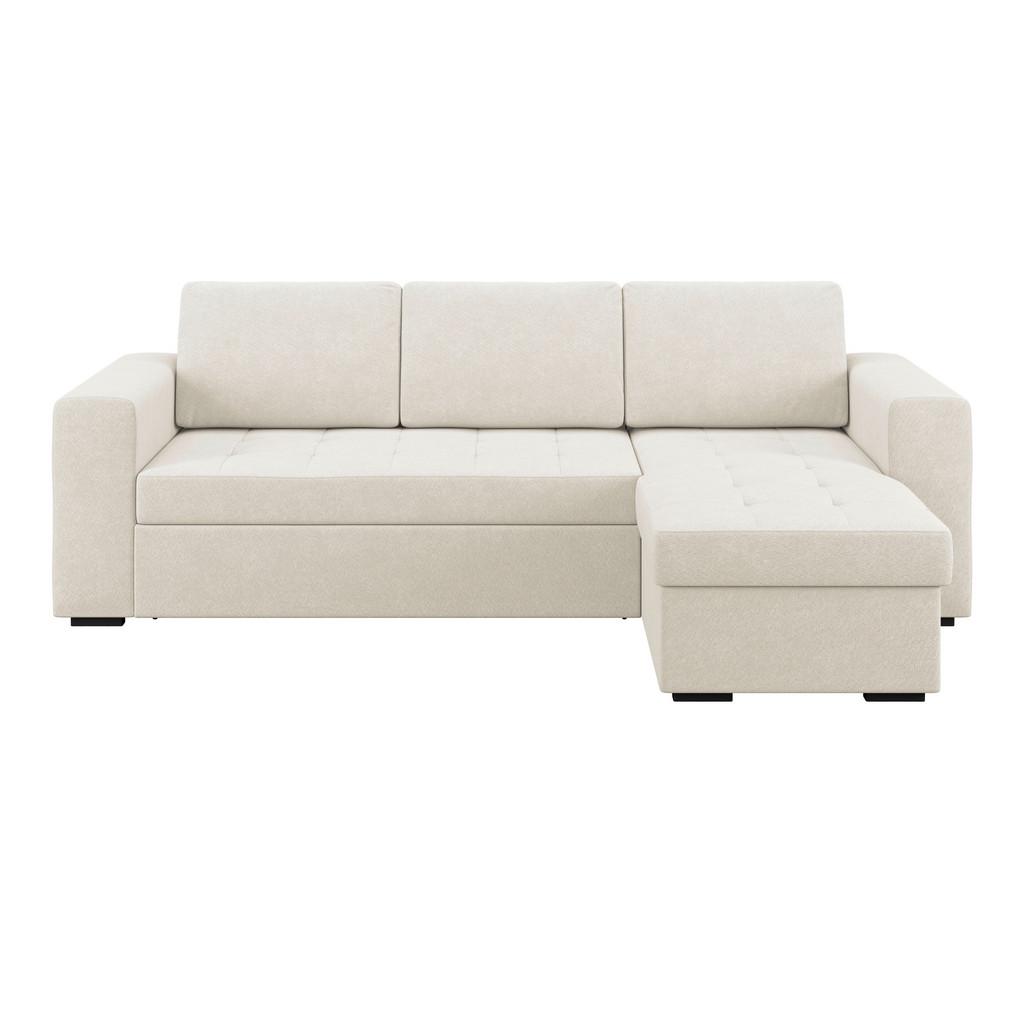 Ecksofa Jan Creme S: 247x155 cm