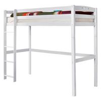 Vysoká postel TOLLY R bílá - bílá, Basics, dřevo (90/200cm) - MID.YOU