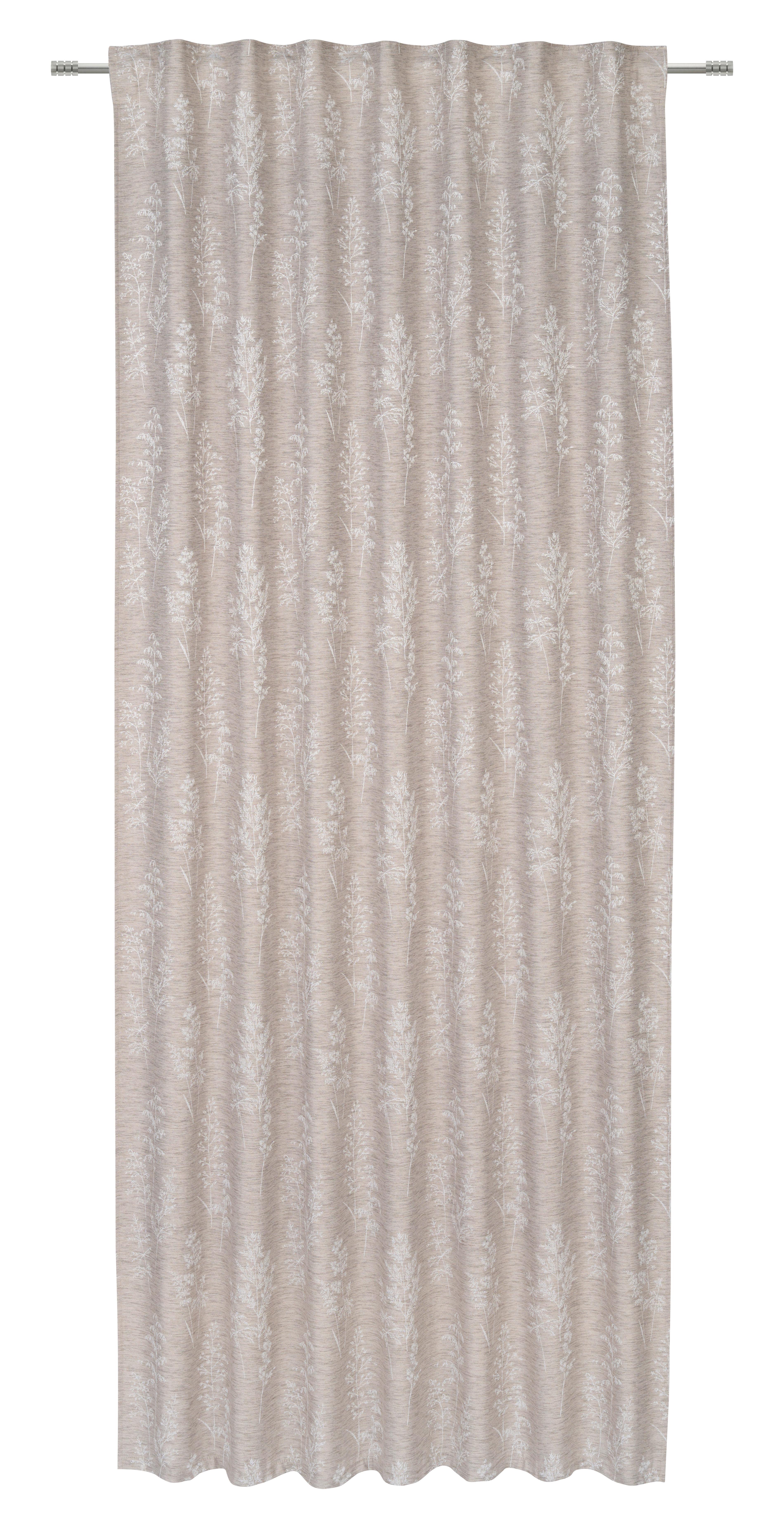 Fertigvorhang Frieda - Taupe, ROMANTIK / LANDHAUS, Textil (140/245cm) - James Wood