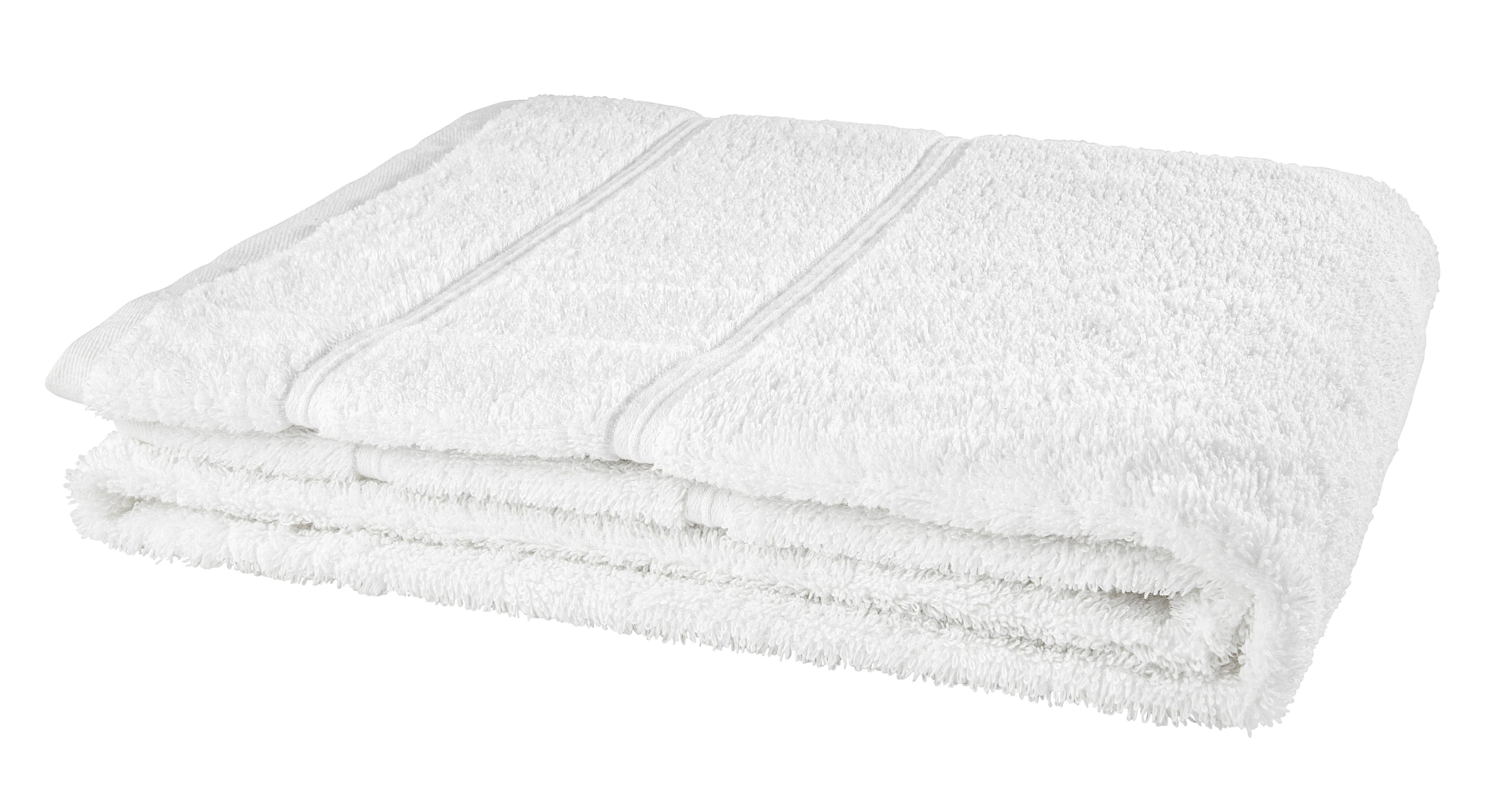 OSUŠKA DO SPRCHY Melanie, 70/140 cm, bílá - bílá, textil (70/140cm) - Modern Living
