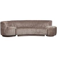 Bigsofa Popular Taupe B: 270 cm - Taupe, Design, Textil (270/72/97cm) - Livetastic