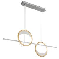 Led Függőlámpa 67333-40h - opál/aranyszínű, Design, műanyag/fém (120,4/10,5/120cm) - Globo