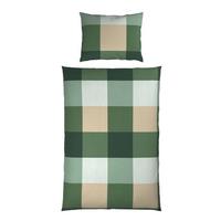 BETTWÄSCHE KERSTIN - Taupe/Grün, MODERN, Textil - Luca Bessoni
