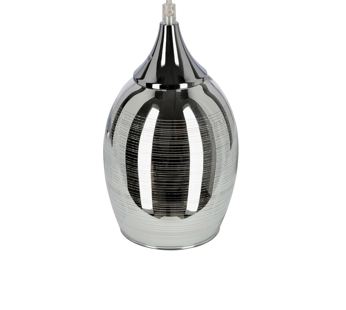 Hängeleuchte 35-60198 - Chromfarben, Design, Metall (35/35/125cm)
