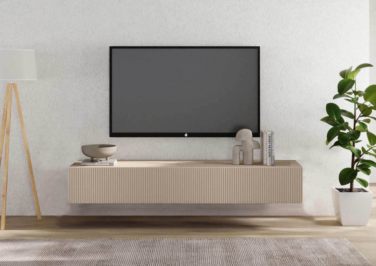 Lowboard Rio Kaschmir B: 160 Cm - Kaschmir, Design, Holzwerkstoff (160/29/30cm) - MID.YOU