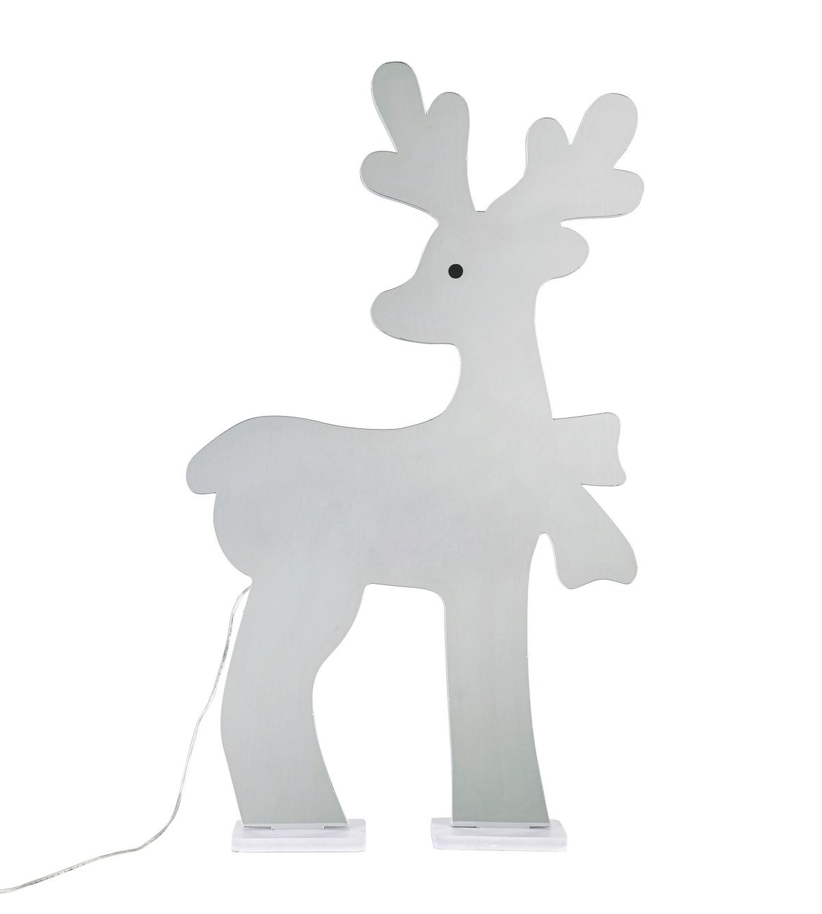 LED-Dekoleuchte Rudi - Chromfarben/Weiß, Basics, Kunststoff (35/8/59cm) - James Wood