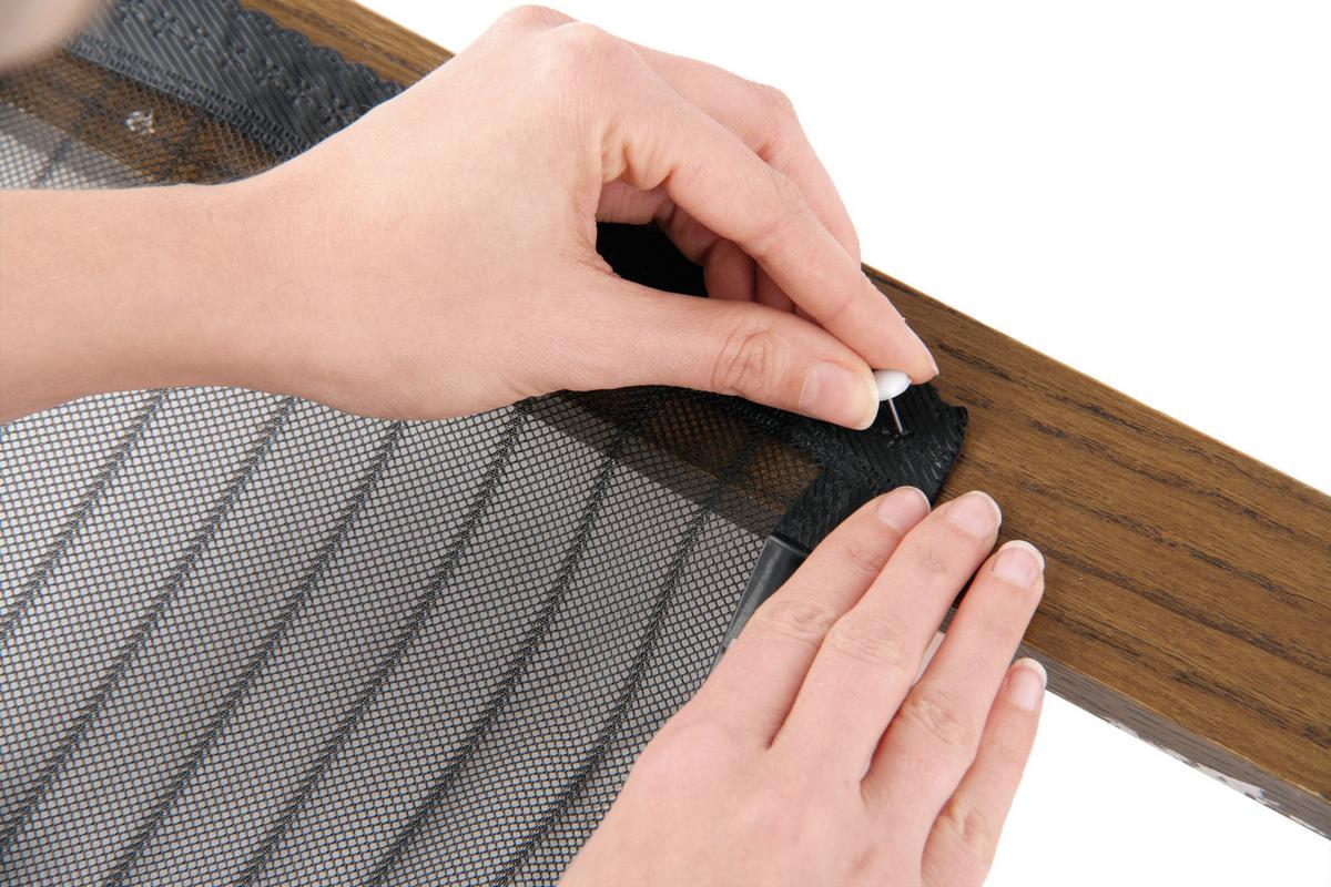 Moskitonetz Easymaxx Magic Klick Mit Magnetverschluss - Schwarz, Basics, Kunststoff (90/210cm) - TV - Unser Original