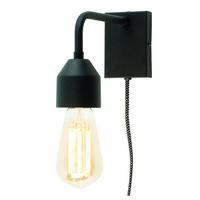 Wandleuchte Madrid 1-Flammig - Schwarz, Design, Metall (7/14,7/20,3cm) - It's about Romi