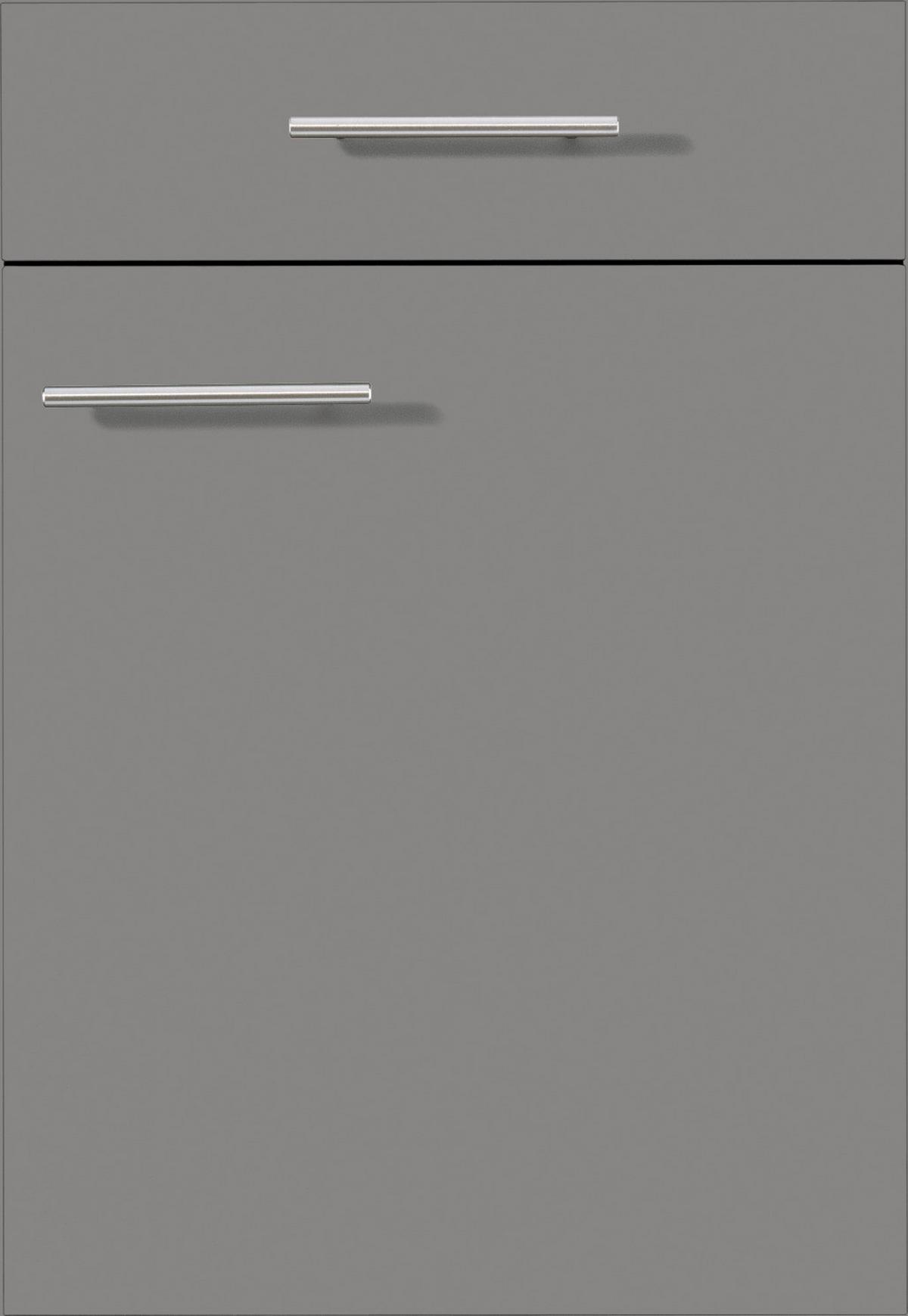 KÜCHENLEERBLOCK IP1200 - Schieferfarben/Eichefarben, Basics, Holzwerkstoff (310cm) - Impuls