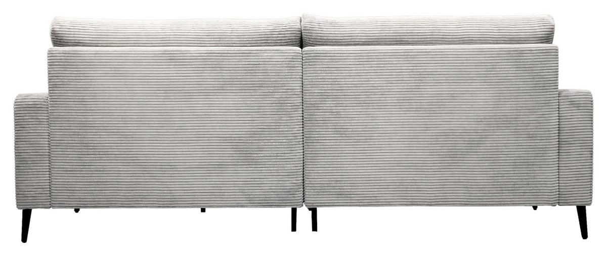 Univerzální sedačka CORA, béžový manšestr - černá/béžová, Moderní, kov/dřevo (223/86/161cm) - Mömax