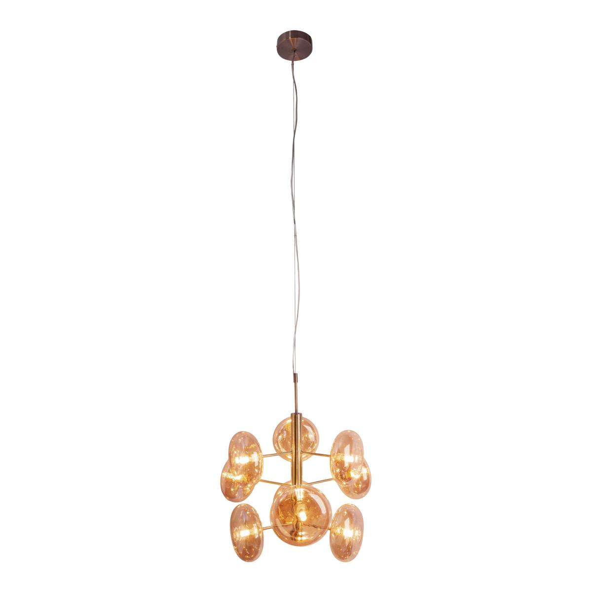 Pendelleuchte Orion - Messingfarben, Basics, Glas/Metall (53/150cm) - Näve