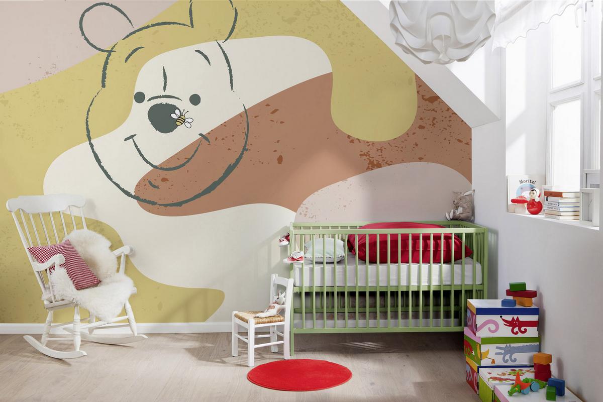 Fototapete Winnie The Pooh Bee - Multicolor, Trend, Papier (400/280cm)