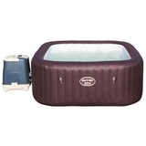 Whirlpool Aufblasbar Maledives Hydrojet Pro Ø 201x201x80 cm - Dunkelbraun, MODERN, Kunststoff (201/201/80cm) - Bestway