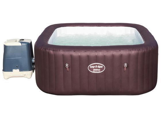 Whirlpool Aufblasbar Maledives Hydrojet Pro Ø 201x201x80 cm - Dunkelbraun, MODERN, Kunststoff (201/201/80cm) - Bestway