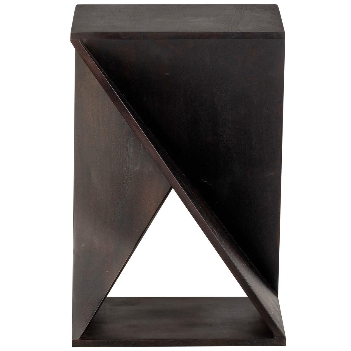 Beistelltisch Ikem Dunkelbraun B: 41 cm - Dunkelbraun, Design, Holz (41/41/61cm) - Livetastic