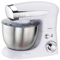 Küchenmaschine Mix Chef Weiß 800 W Spritzschutz - Weiß, MODERN, Kunststoff (19/34/31cm) - Trisa Electronics