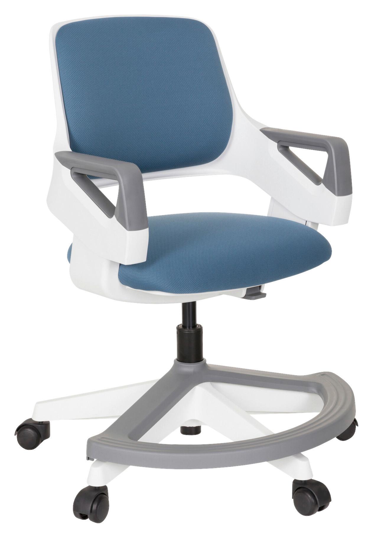 Jugenddrehstuhl Kid Flex Blau - Blau/Weiß, Basics, Kunststoff (53/80-93/60cm) - MID.YOU