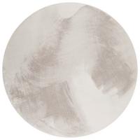 Hochflorteppich Hellgrau Alice Rund Ø 150 Cm - Greige, KONVENTIONELL, Textil (150cm) - Esprit