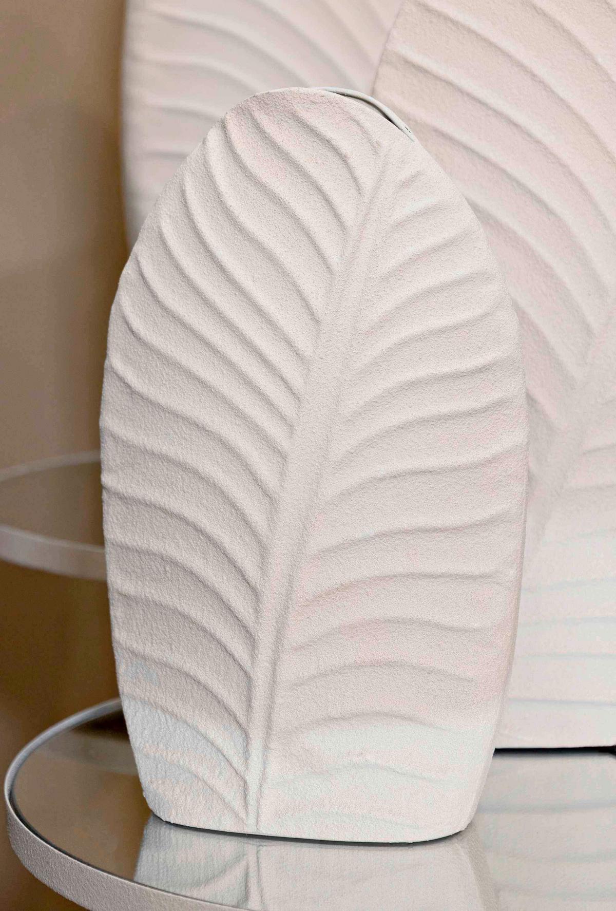 Vase Dune High Creme B: 18 Cm - Creme, Basics, Metall (18/29,5/9,5cm)