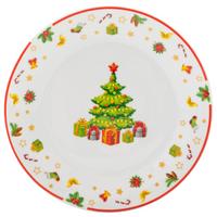 Desszertes Tányér Doro - piros/fehér, Design, kerámia (20,3/1,7cm) - Luca Bessoni