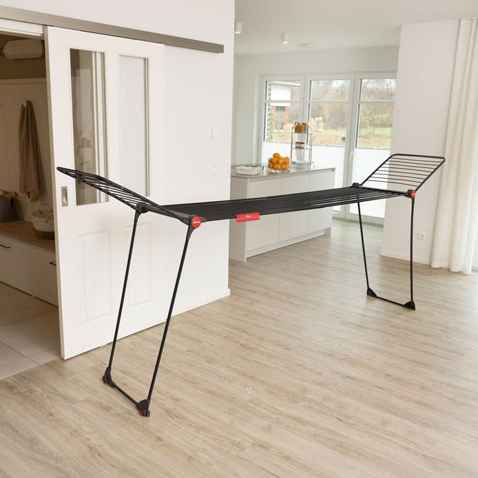 Ruhaszárító Kihúzható Vileda Infinity Flex Ultimate - fém (216-304/56/128cm) - Vileda