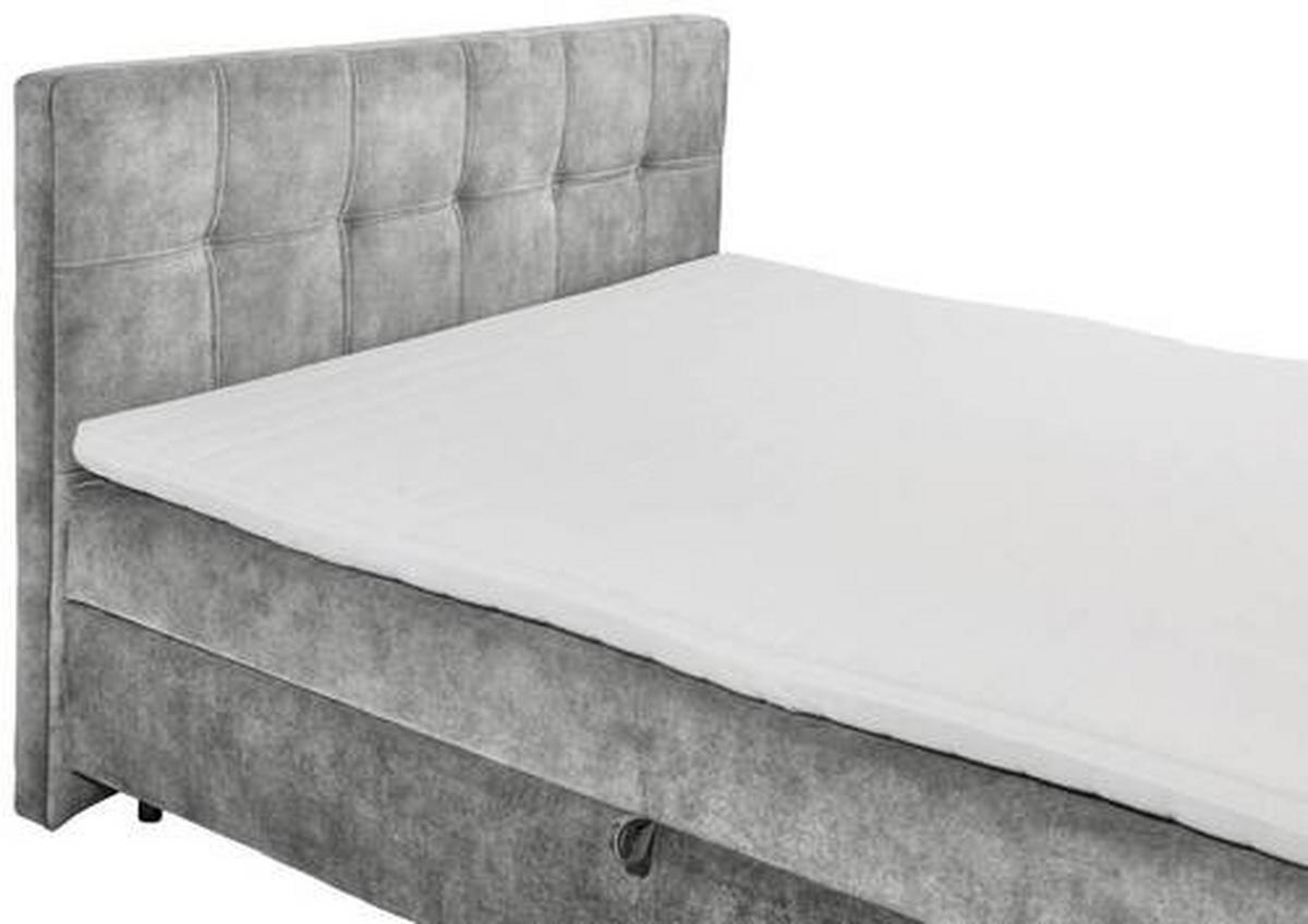 Boxbett Valetta 6 - Schwarz/Grau, MODERN, Holzwerkstoff/Textil (160/200cm) - MID.YOU