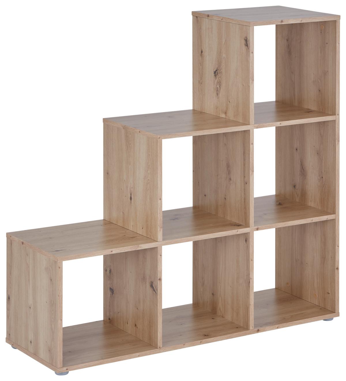 Térelválasztó Pisa - tölgyfa színű, Modern, faalapú anyag (112/113/35cm)