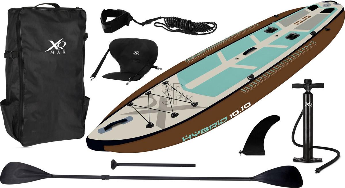 Stand-Up Paddle Board für Angler braun/Türkis/Weiß - Hellbraun, LIFESTYLE, Kunststoff (330/99/15cm)