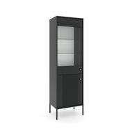 VITRÍNA ISEO BLACK/BLACK/GOLD - Design (104/37/68cm) - Based