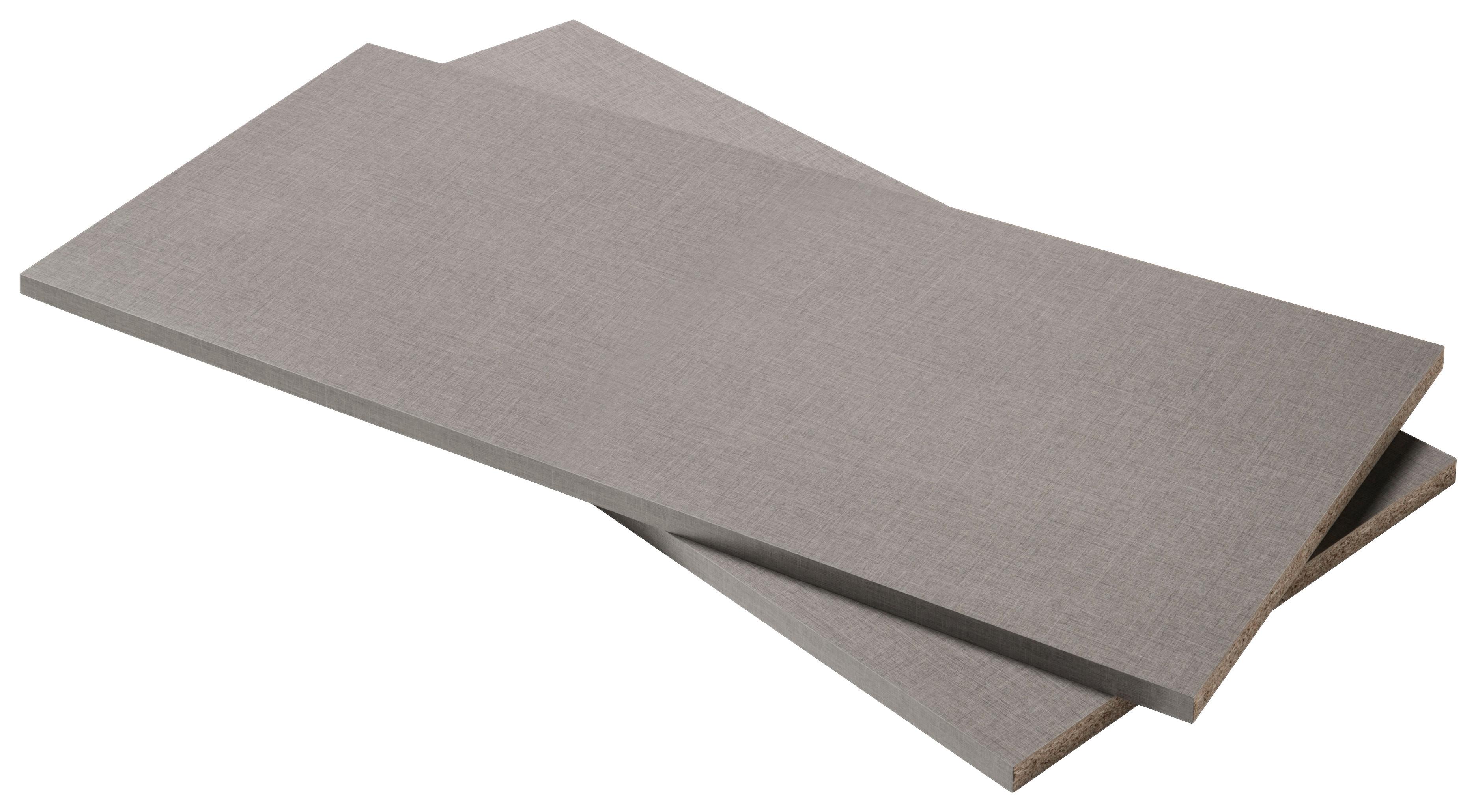 VKLADACIA POLICA CADORE - sivá, Modern, kompozitné drevo (105/2,2/46,5cm)
