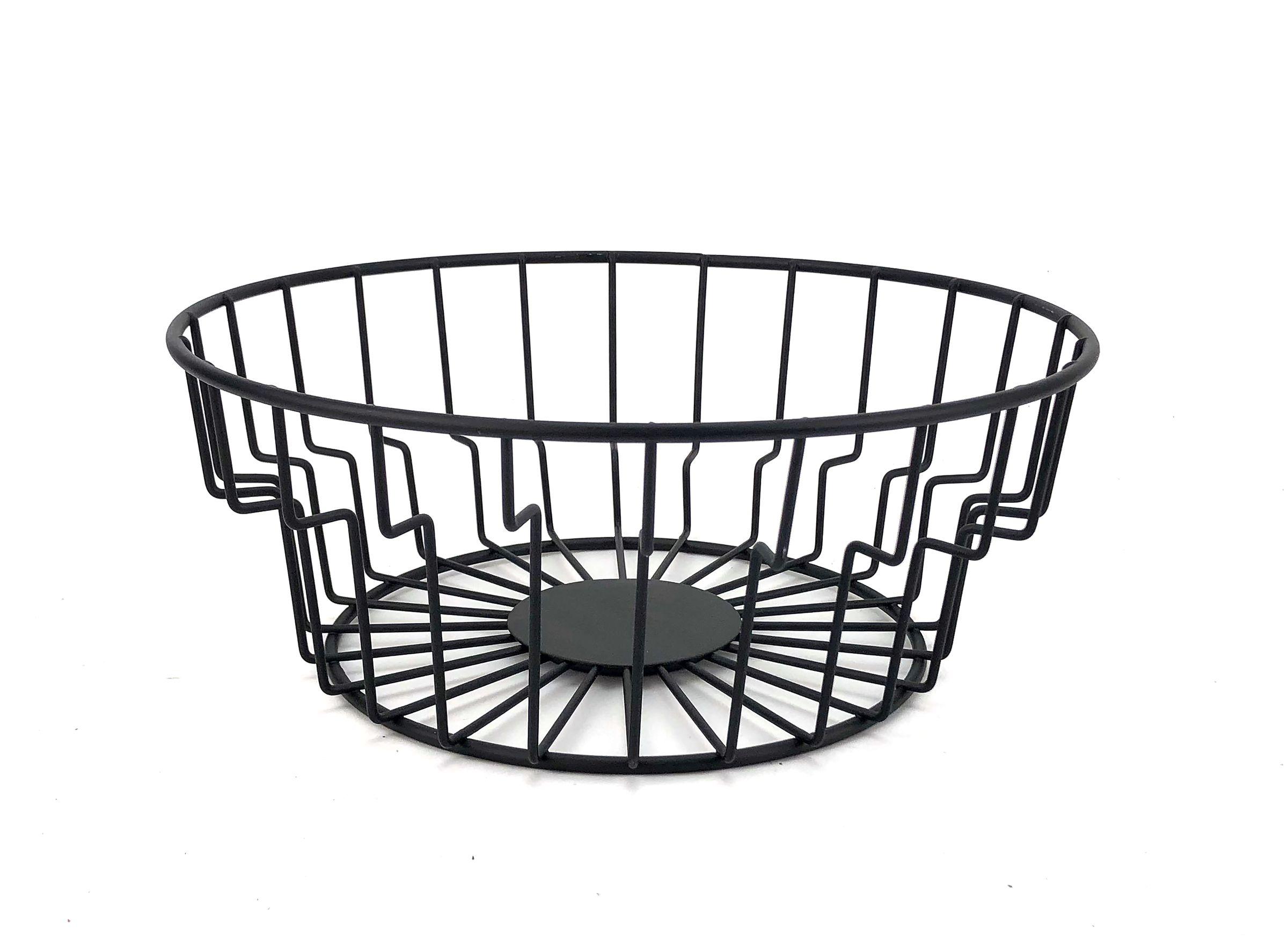 MISA NA OVOCIE CAGE - čierna, Modern, kov (24/9cm) - Mömax