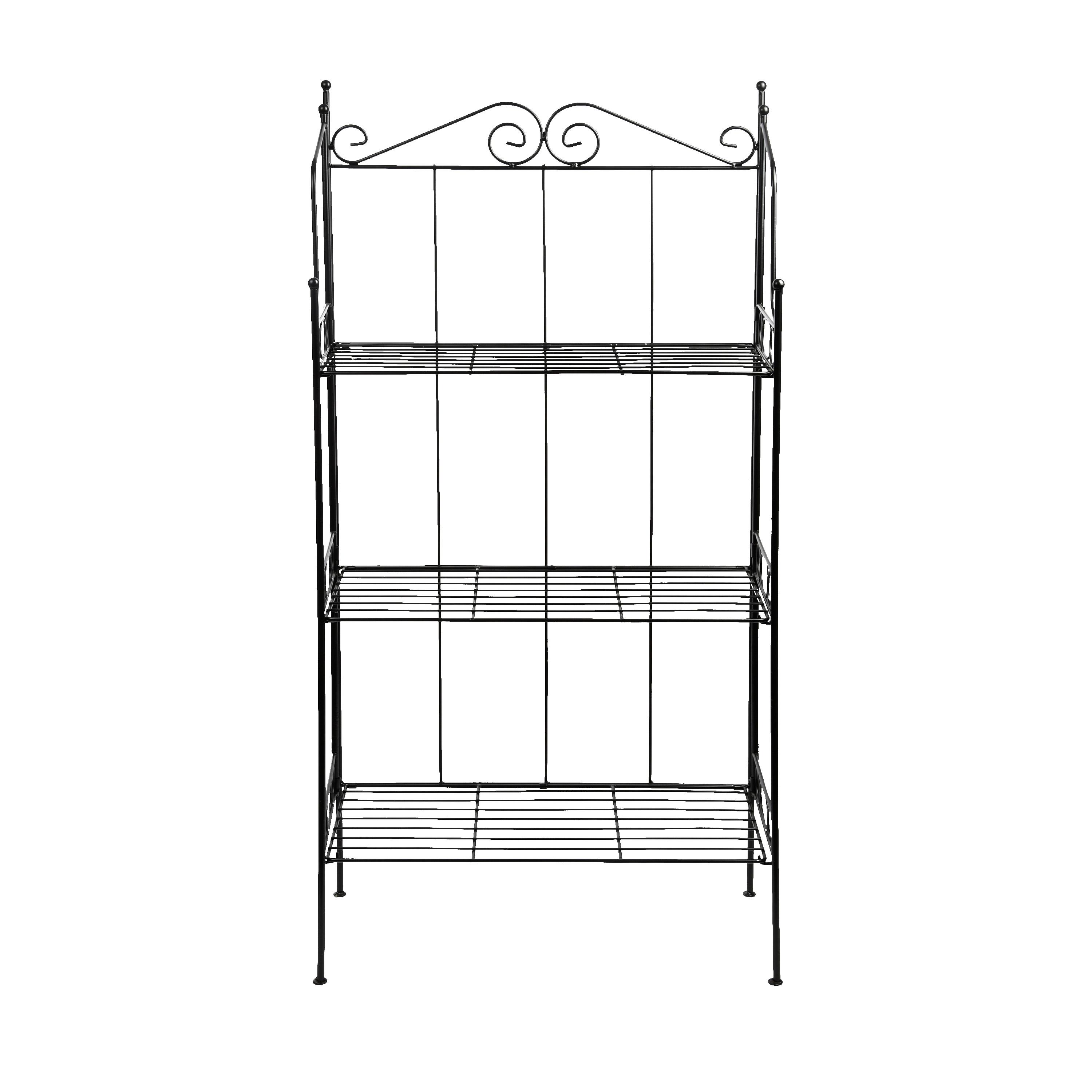 Blumentisch Bph151 - Schwarz, Basics, Metall (56/26/110cm)