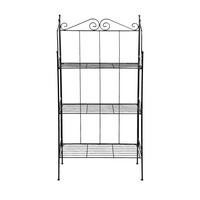 Blumentisch Bph151 - Schwarz, Basics, Metall (56/26/110cm)
