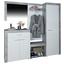 Garderobe Porto B:200cm Betonoptik Hell/ Weiß Dekor - Weiß/Grau, MODERN, Holzwerkstoff (200/200/35,3cm) Garderobe Porto B:200cm Betonoptik Hell/ Weiß Dekor - Weiß/Grau, MODERN, Holzwerkstoff (200/200/35,3cm)