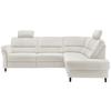Ecksofa Cavoli Creme Relaxfunktion S: 266x190 cm - Creme/Schwarz, MODERN, Textil (266/190cm) - Livetastic