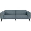 3-Sitzer-Sofa Oslo Blaugrau B: 218 cm - Blaugrau/Schwarz, Design, Textil (218/77/93cm) - MID.YOU