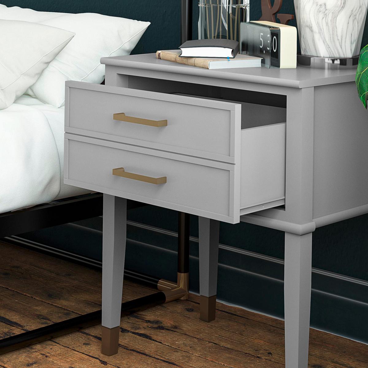 Beistelltisch Westerleigh Grau B: 60 cm - Grau, Design, Holzwerkstoff/Metall (60/40/72cm) - MID.YOU