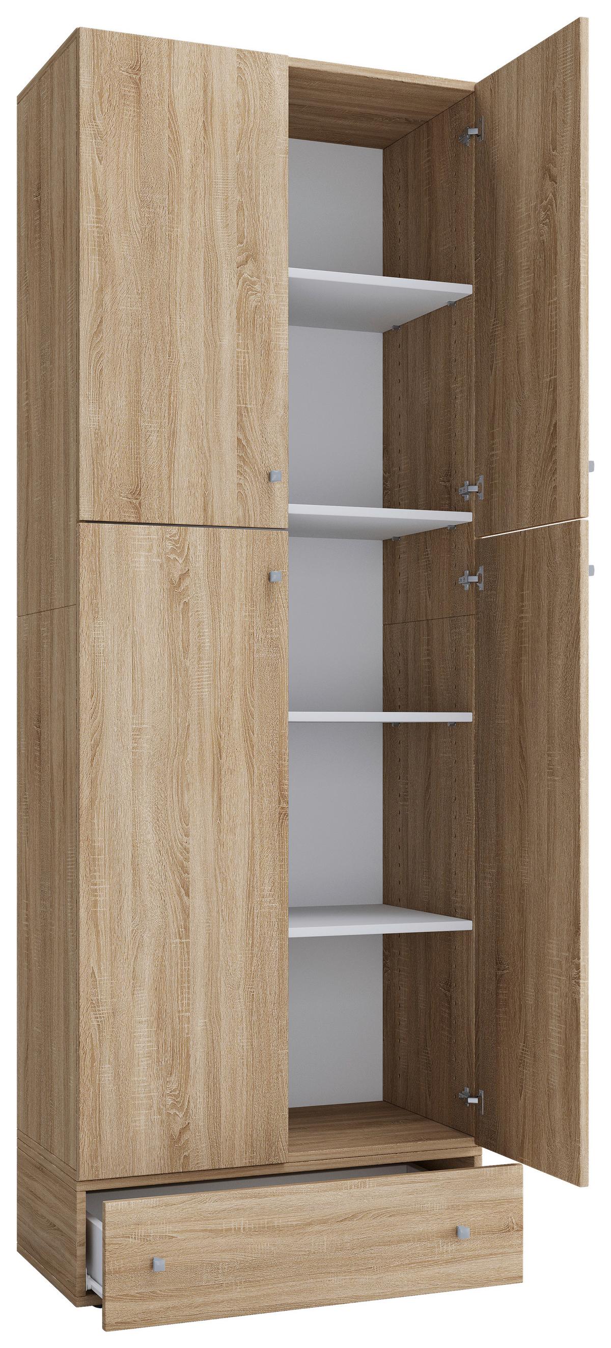 Drehtürenschrank Mit Schubladen 70 cm Lona - Sonoma Eiche, MODERN, Holzwerkstoff (70/200/39cm) - MID.YOU